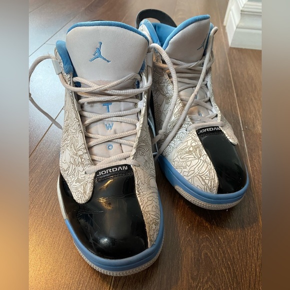 Nike Other - Nike Air Jordan Dub Zero Shoes UNC 311046 114 White/University Blue Black Men 9